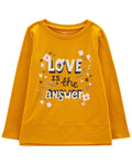 Blusa manga larga  amarilla