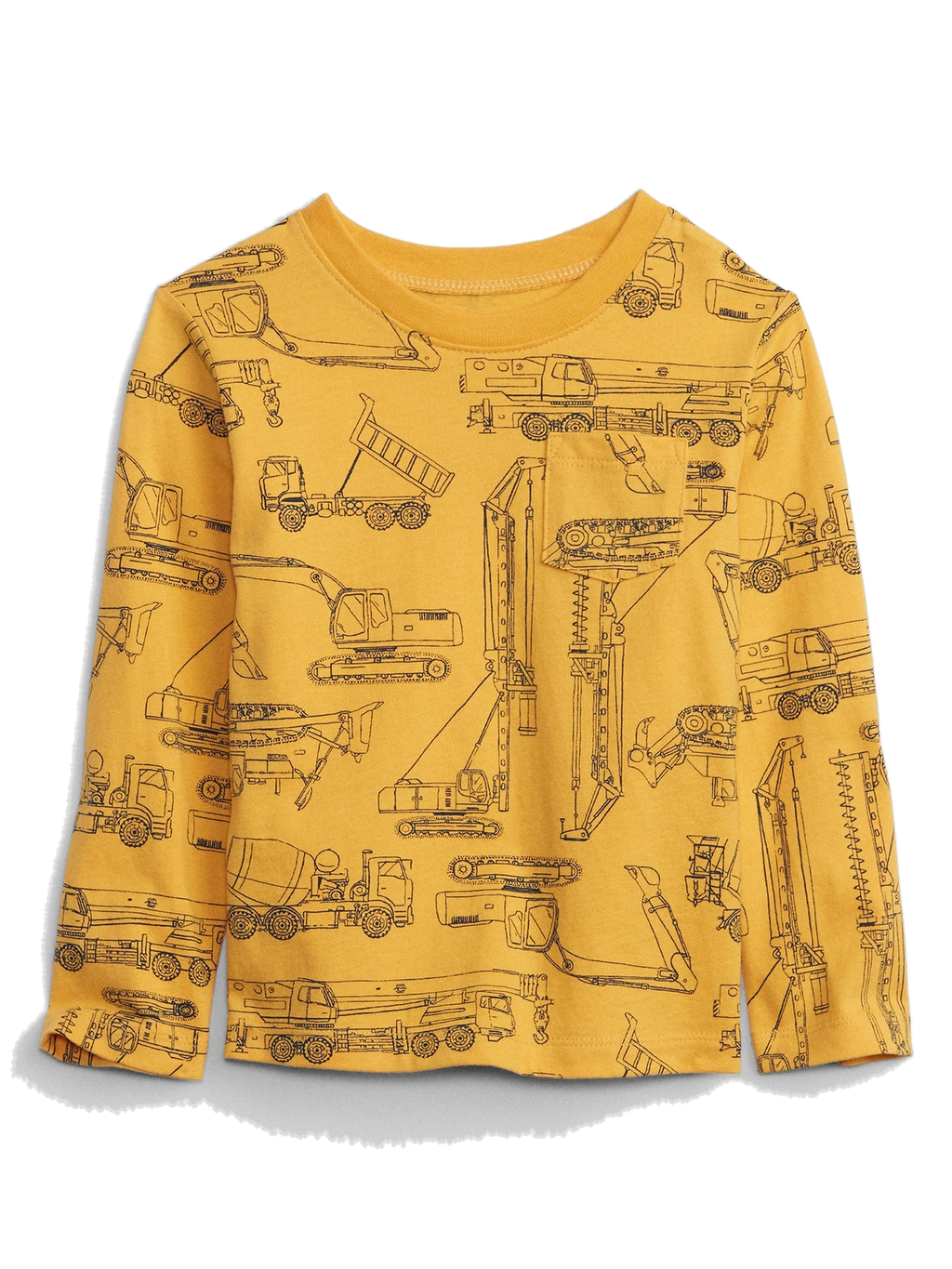 Camiseta tipo Henley con bolsillo para bebé