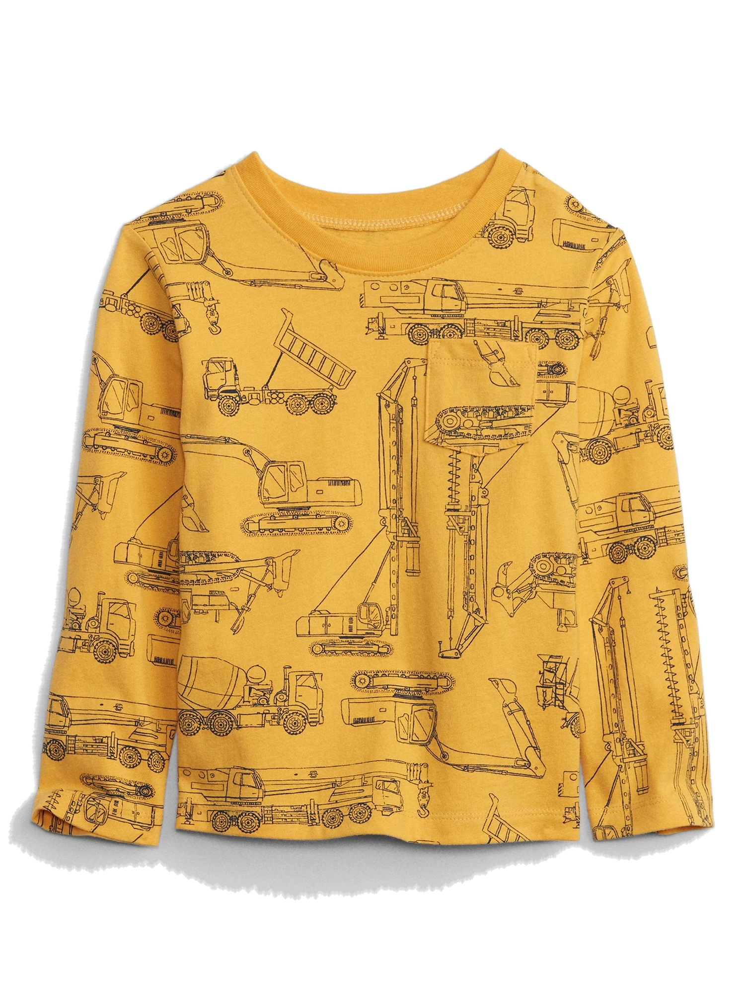 Camiseta tipo Henley con bolsillo para bebé
