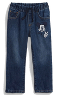 Jeans con Mickey Mouse de Disney estilo pull-on