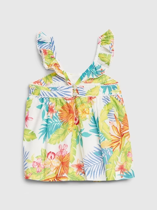 Blusa floral tropical tirantes