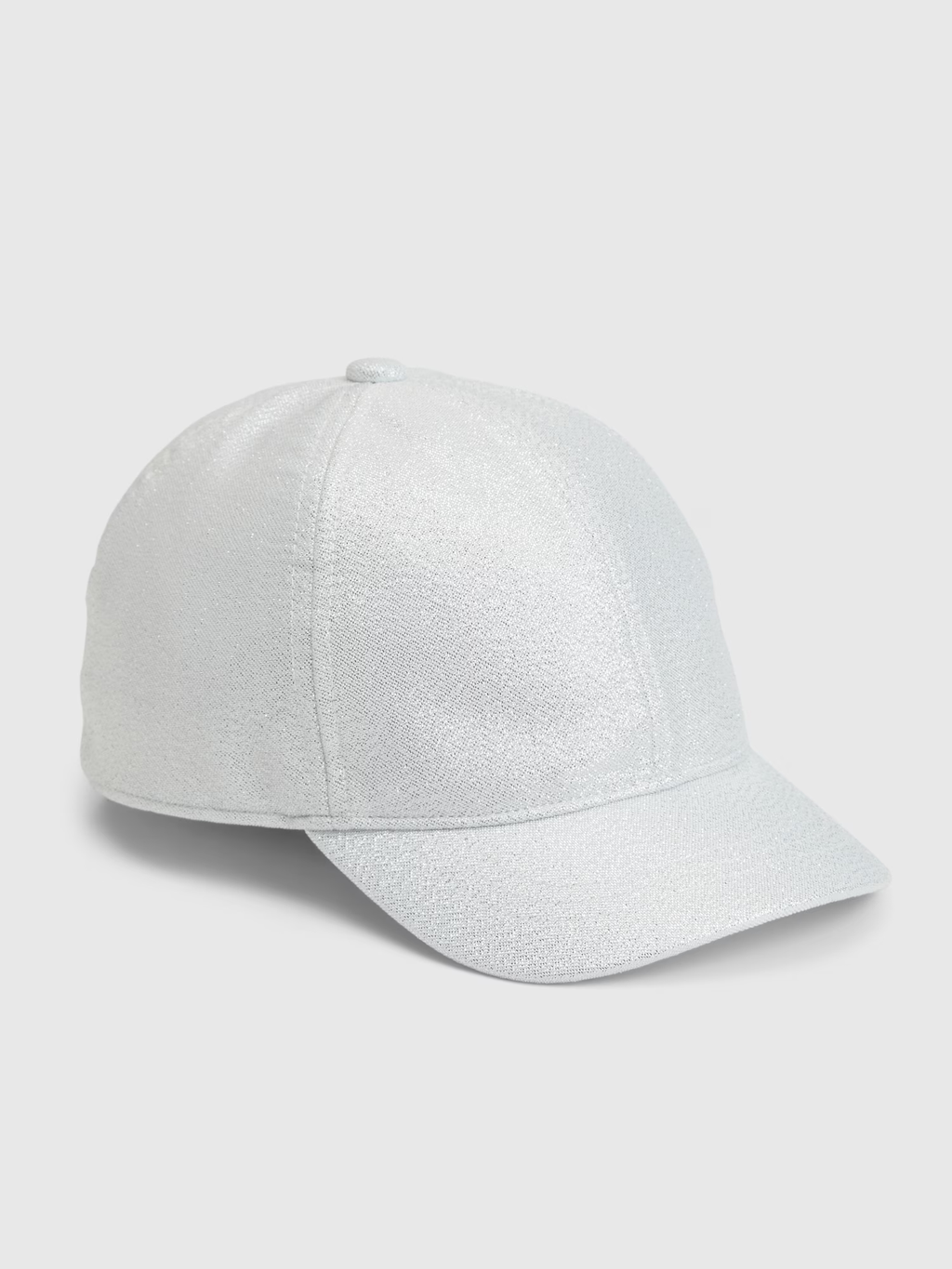 Gorra baseball plateada metalizada