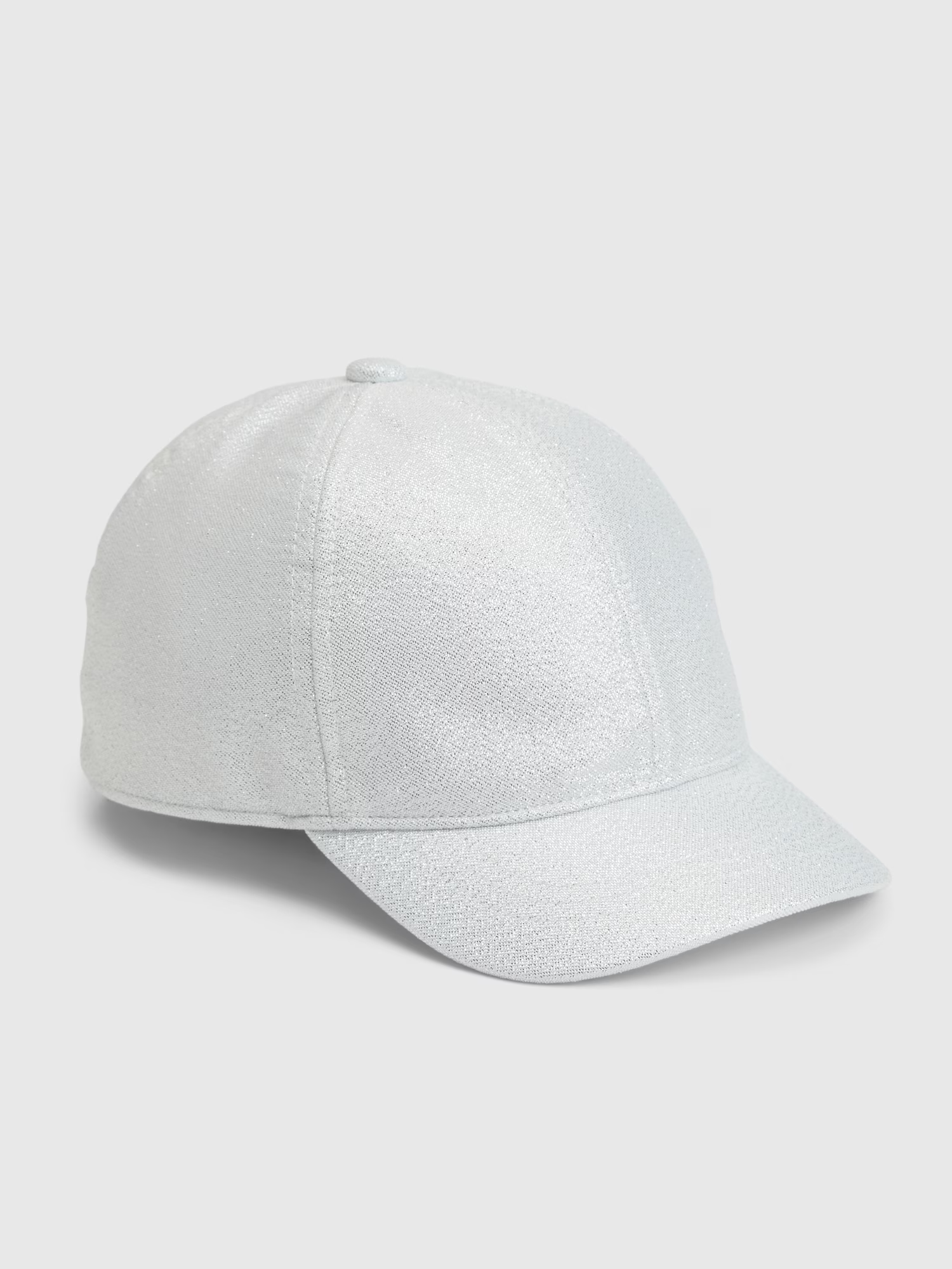 Gorra baseball plateada metalizada