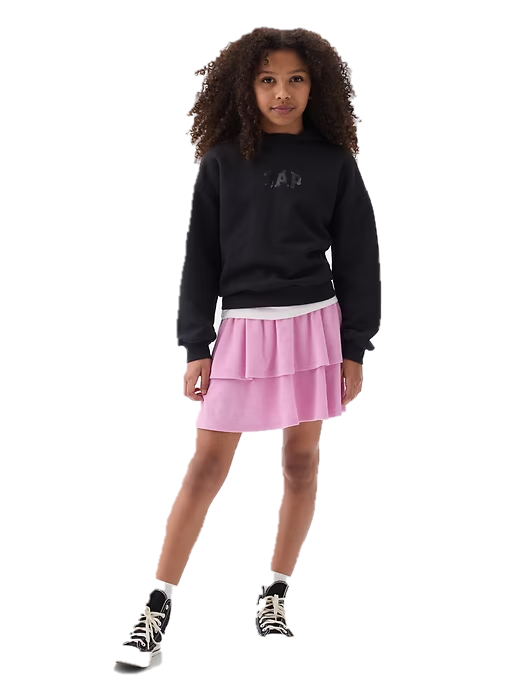 Falda rosa capas