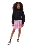Falda rosa capas