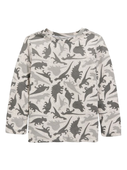 Camisa manga larga estampado dinosaurios nino