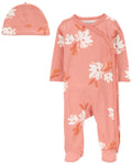 Pijama rosada con gorro niña