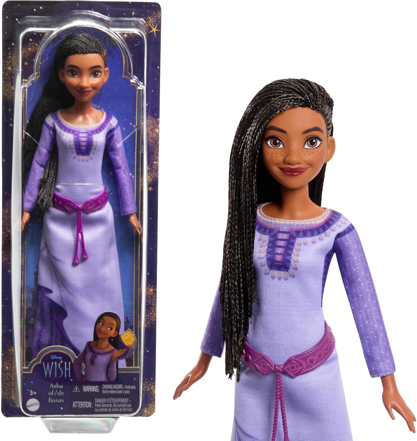 Muñeca asha de rosas disney wish