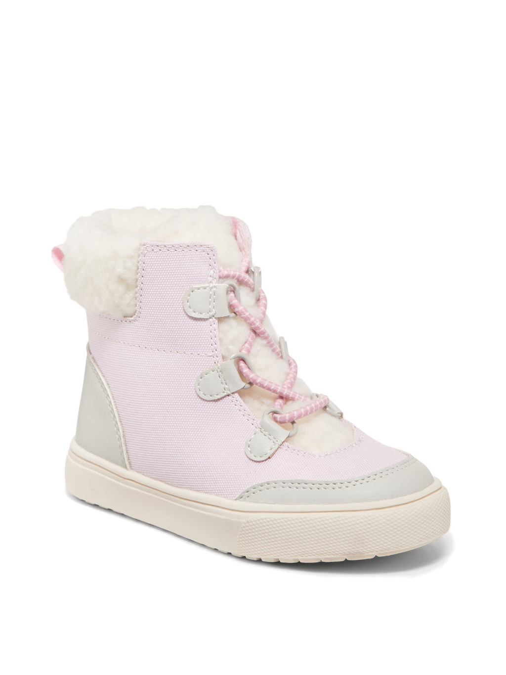 Botas nieve rosadas con peluche