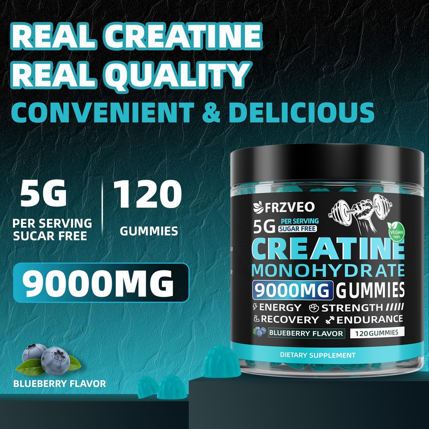 Creatina monohidrato masticable gummies