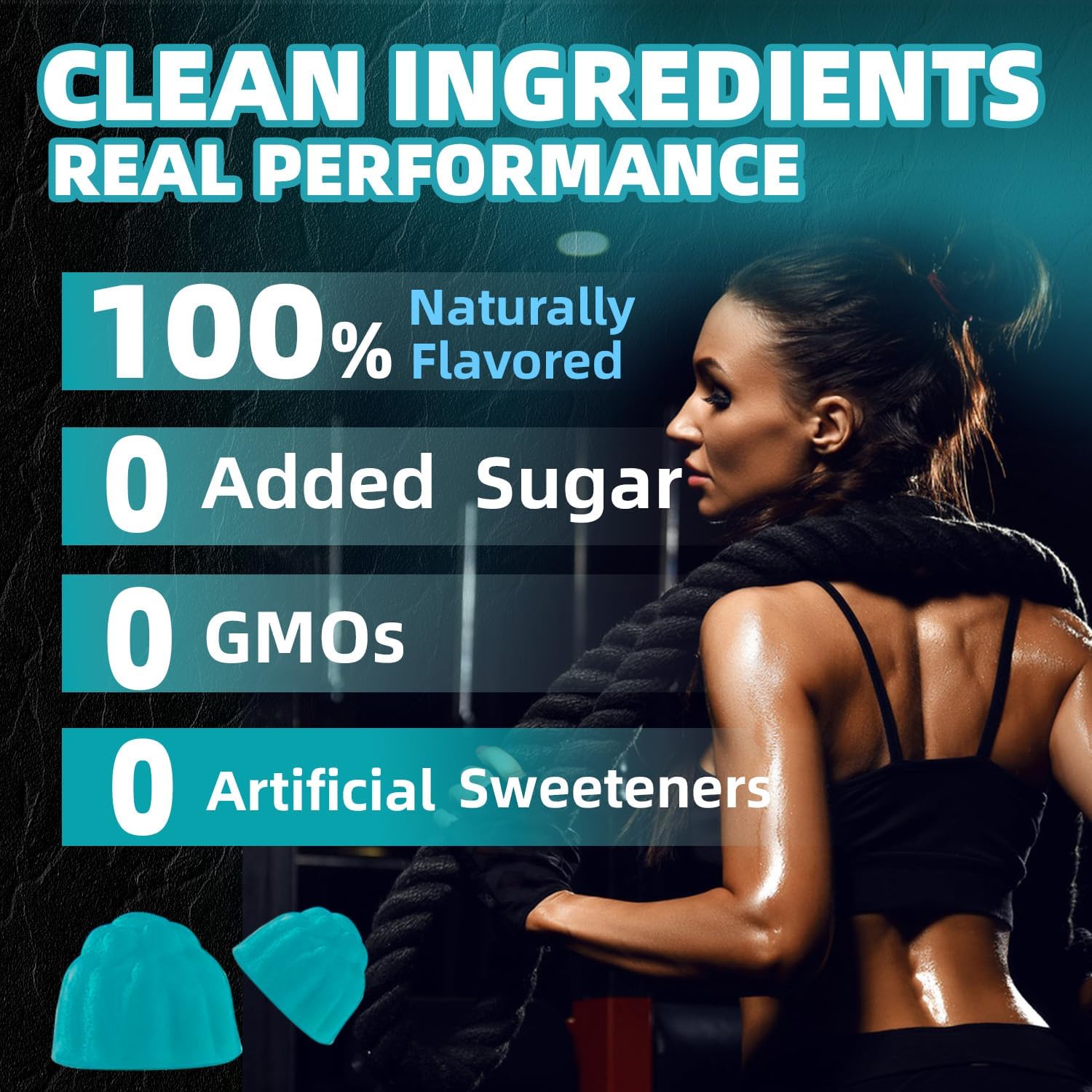 Creatina monohidrato masticable gummies