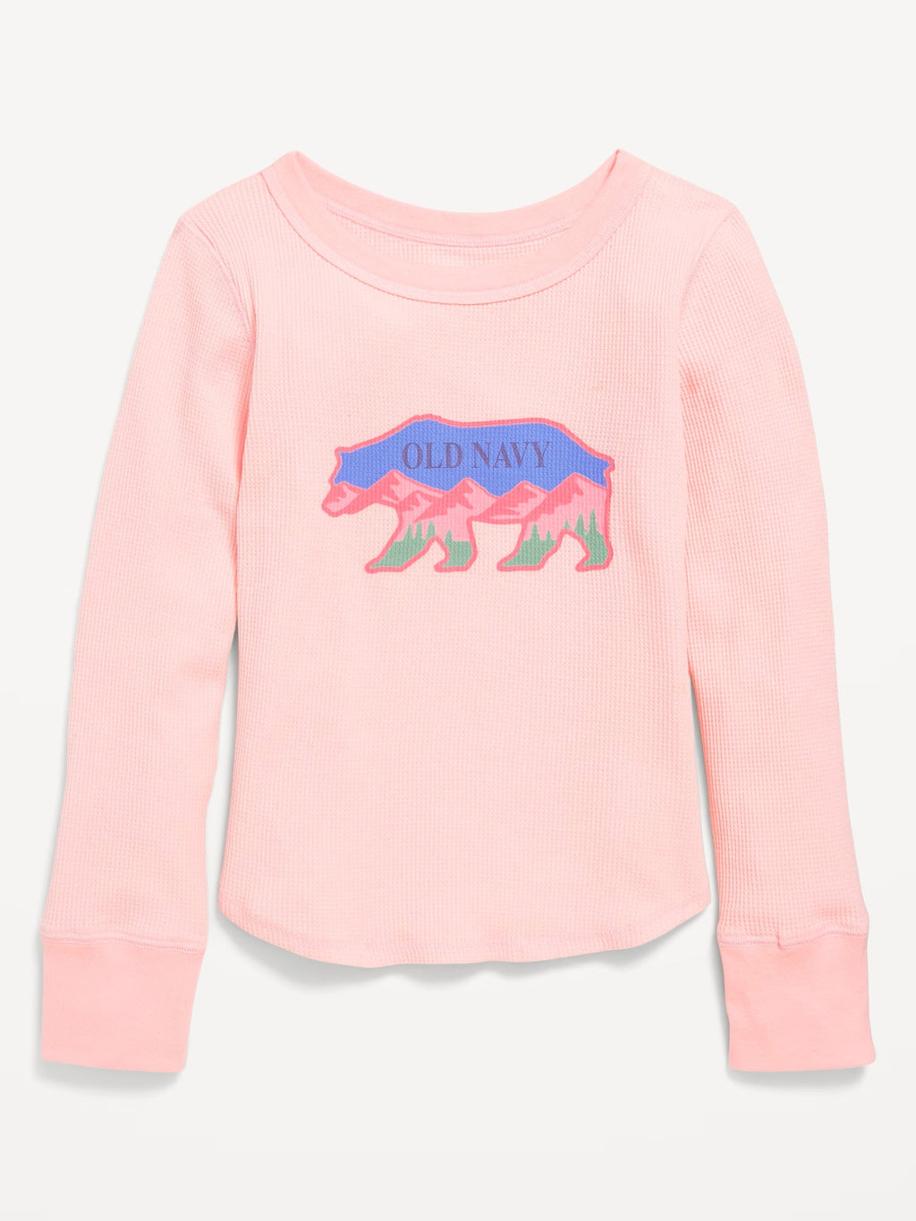 Camiseta manga larga rosada oso