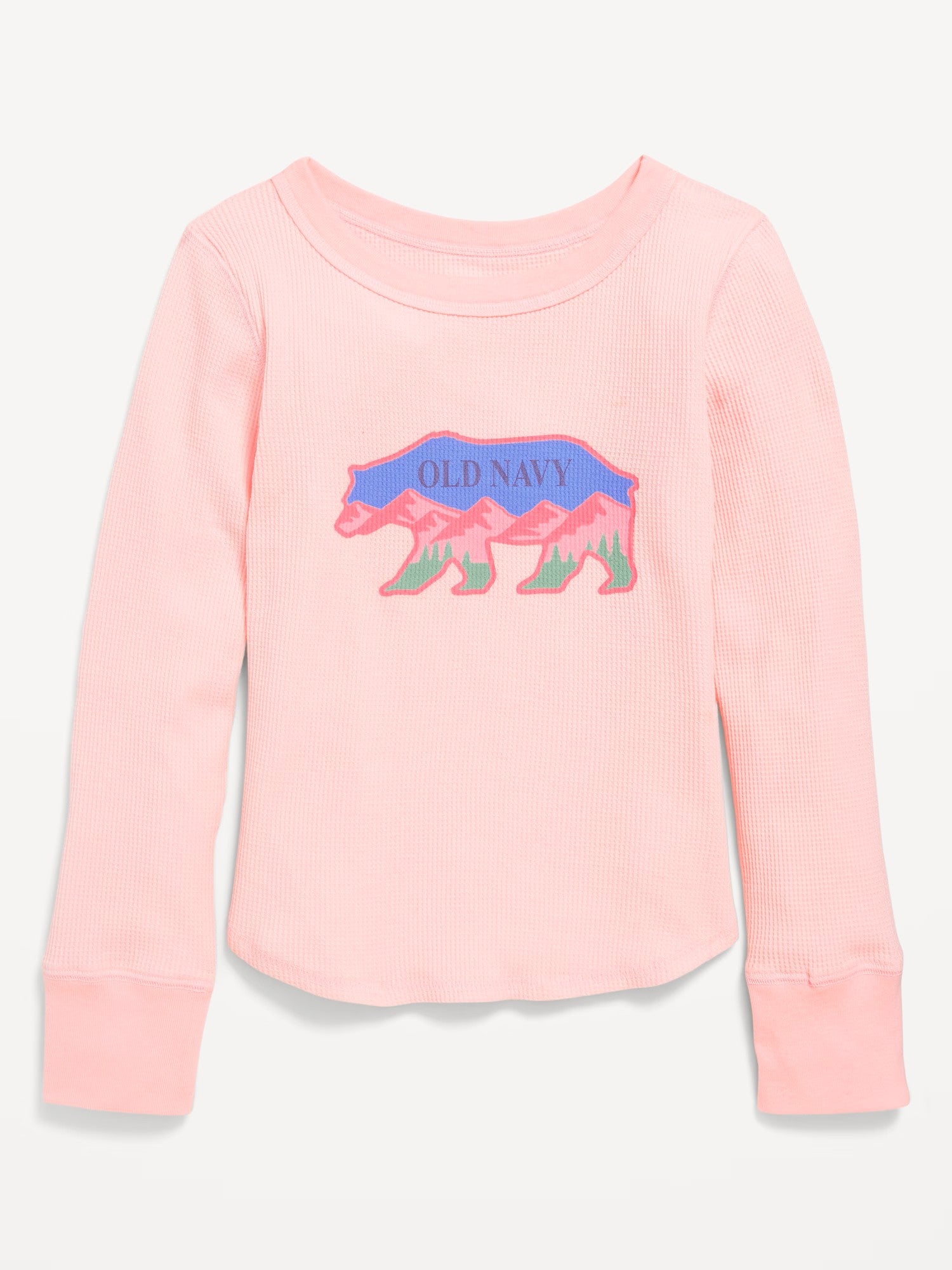 Camiseta manga larga rosada oso