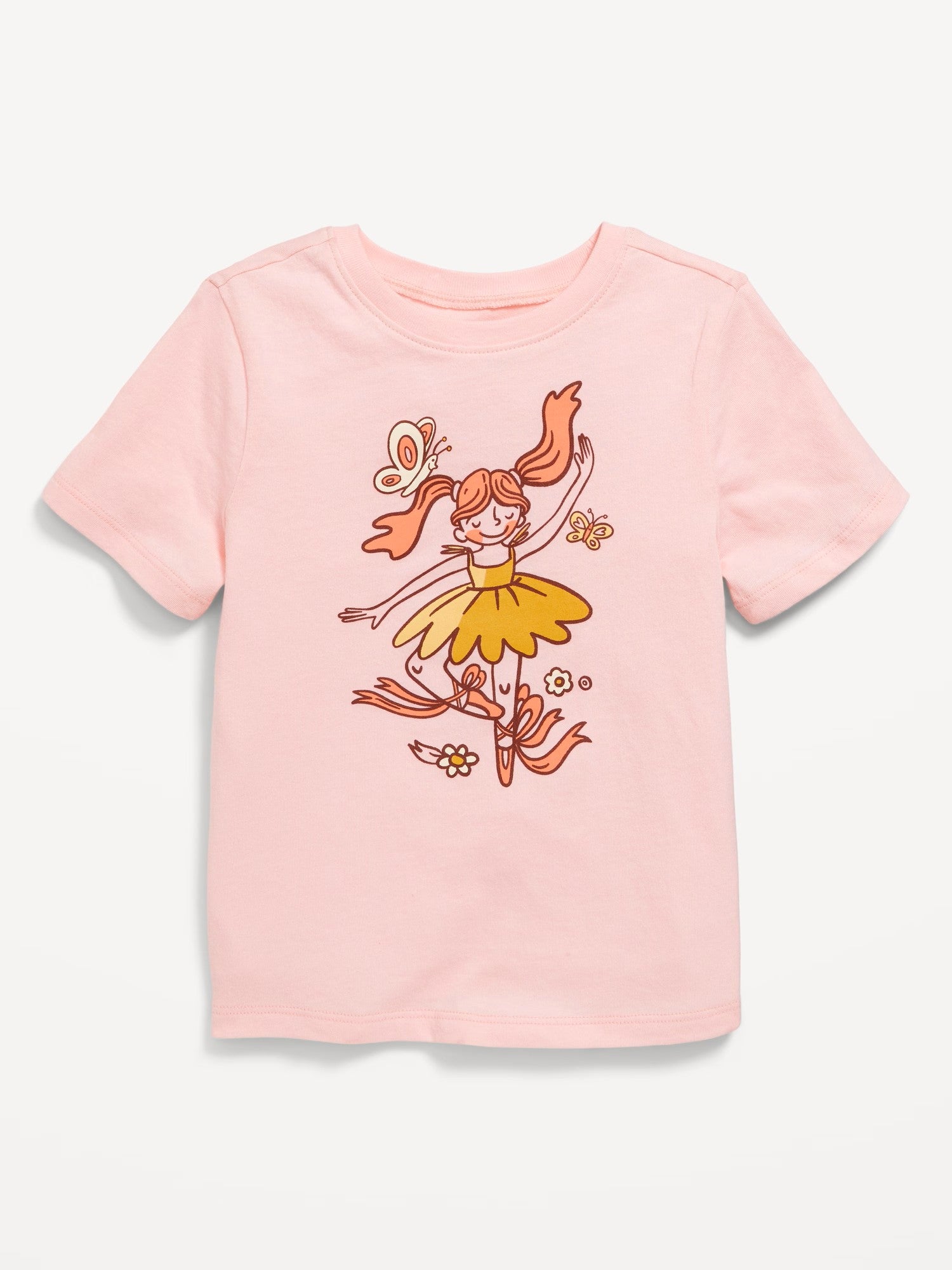 Camiseta rosada bailarina