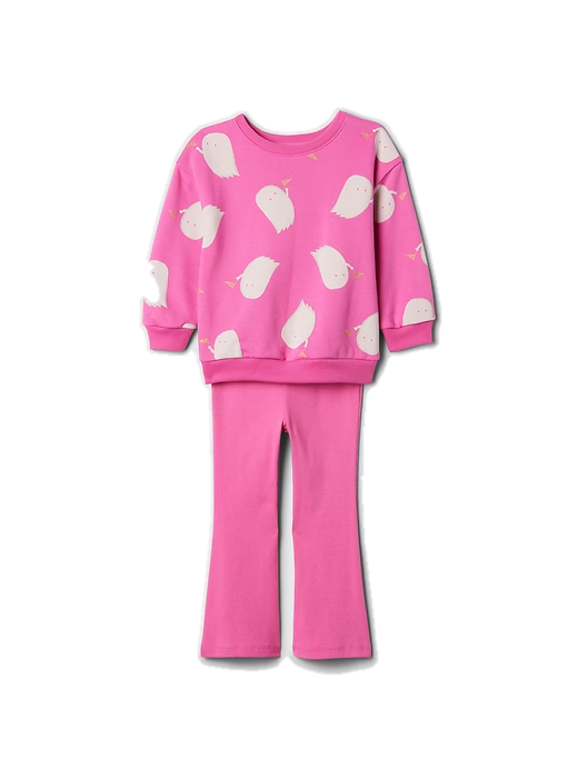 Conjunto 2 piezas leggins y saco rosado