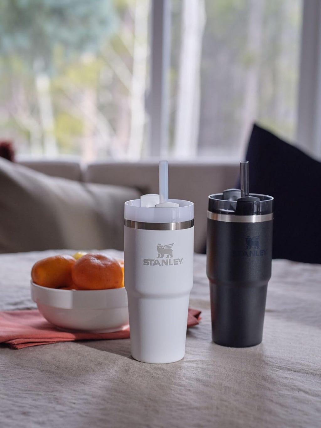 Stanley - Vaso Quencher H2.0 FlowState con Asa y Pitillo – 14 oz – Color Ash