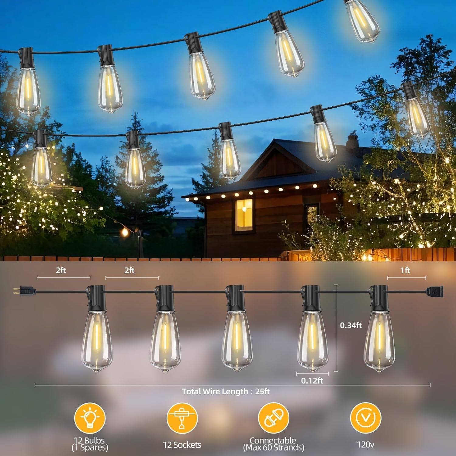 Tira de luces LED para exteriores