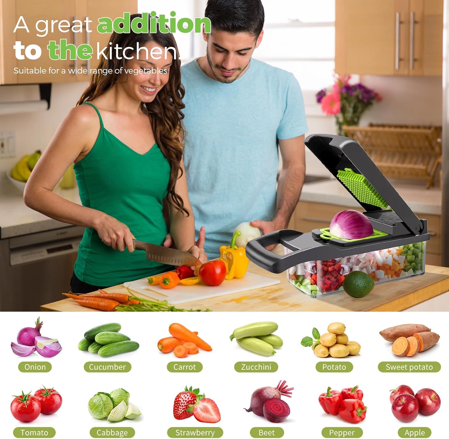 Picador de verduras multifuncional