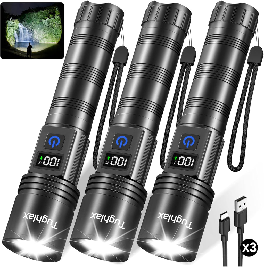 Pack 3 linternas LED recargables