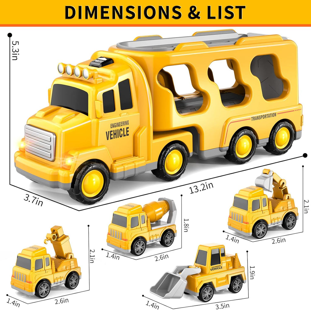 Camiones de construcción para niños