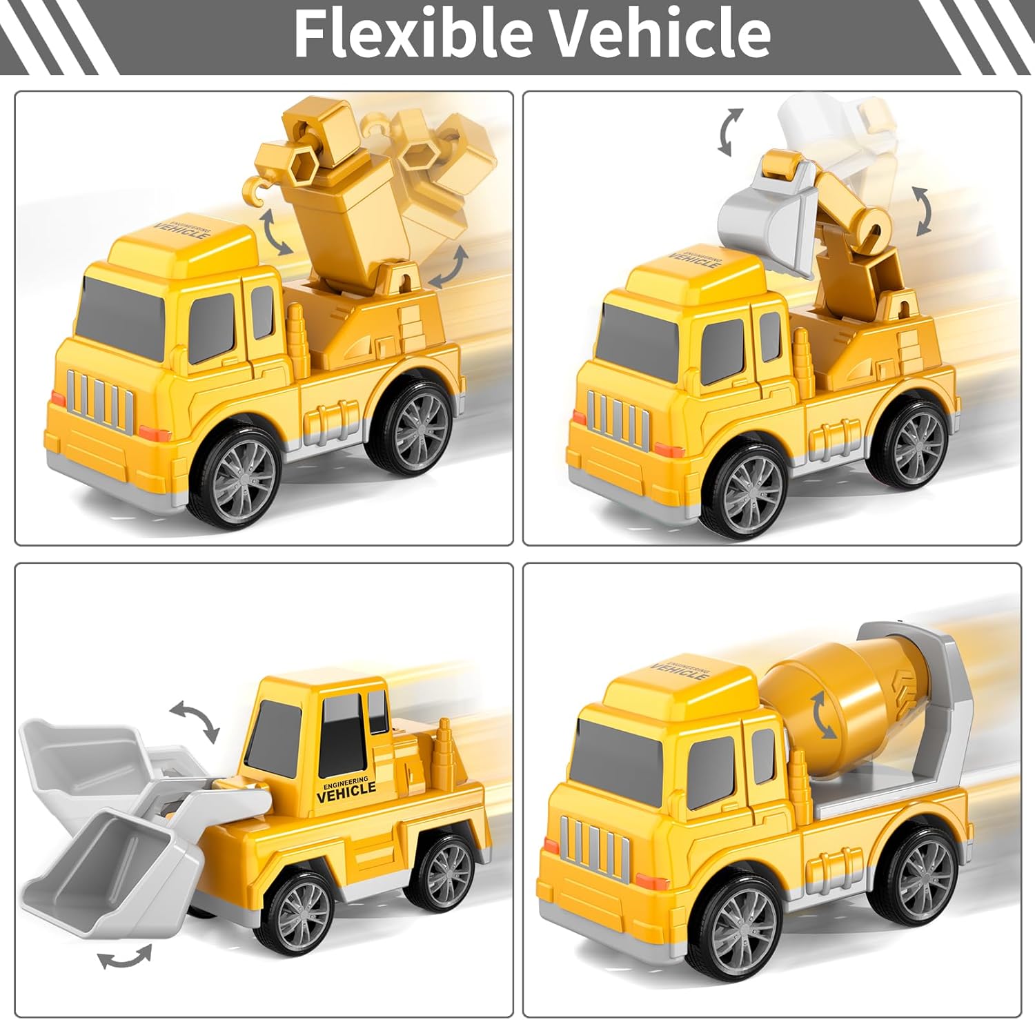 Camiones de construcción para niños