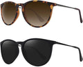 Gafas de sol polarizadas retro para mujer | Diseño redondo clásico