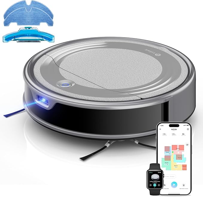 Lefant - Aspiradora Robot M310 Ultra con Función de Trapeado – 6000