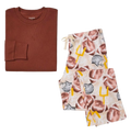 Burt’s Bees Baby - Pijama Football Season de Algodón Orgánico para Mujer – 2 Piezas
