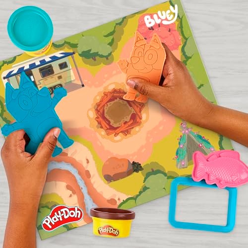 Play-Doh - Bluey Goes Camping – Set de Juego Creativo