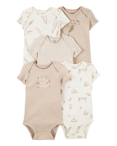 Body Carter's Bebé Pack x5 Manga Corta