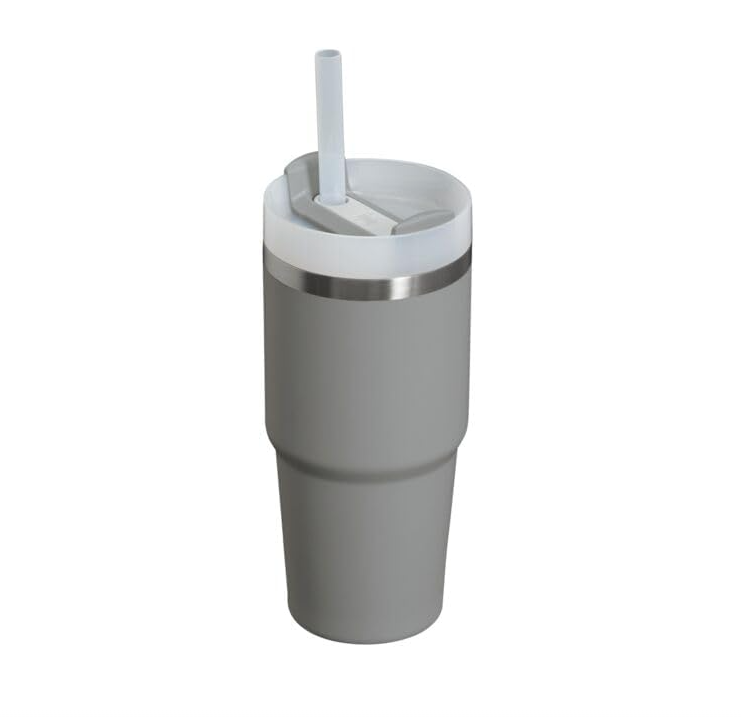 Stanley - Vaso Quencher H2.0 FlowState con Asa y Pitillo – 14 oz – Color Ash